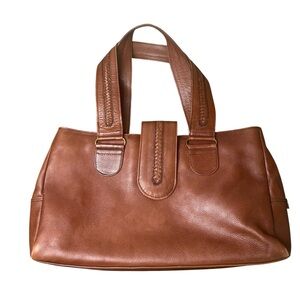 HIDESIGN Brown Faux Leather Shoulder Bag